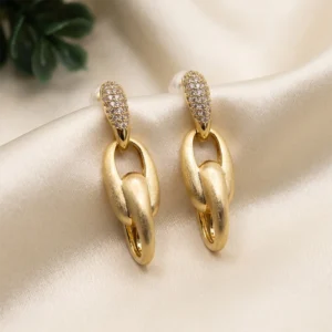 Clink Gold Link Earrings