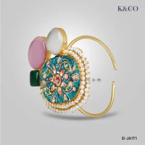 Tanjore Art Inspired Bangle with stone