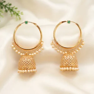 Antique Gold Plated Bali Jhumka