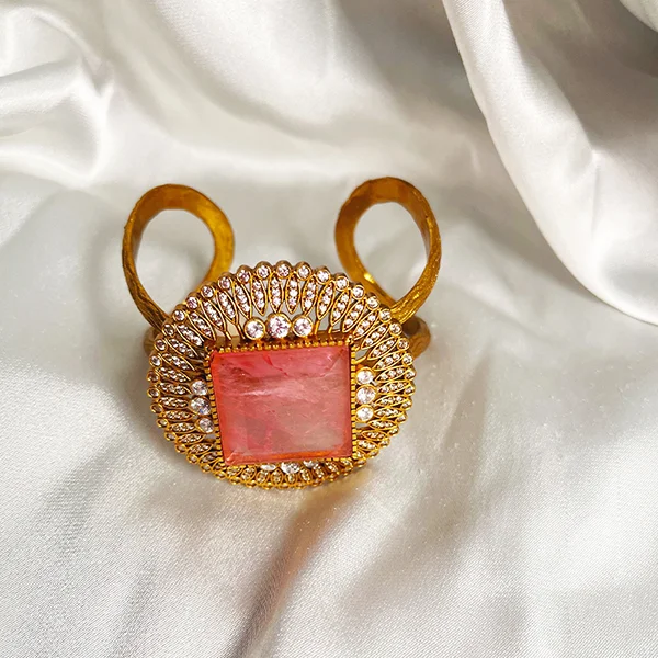 Statement Indian Bangle with Stone - Image 4