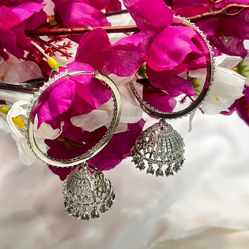 Classic CZ Jhumka Earrings