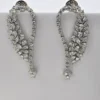 Crystal Vine Long Drop Earrings