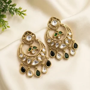 Meher Polki Chandbali Earrings