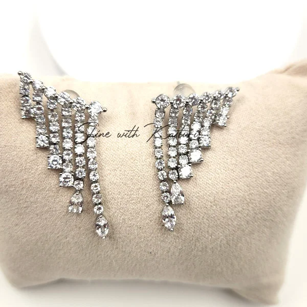 Dazzling Crystal Stud Earrings - Image 2