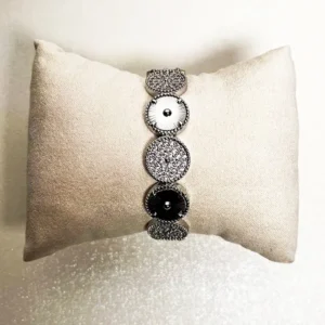 Alternative view of Statement Diamante Bangle, SiIver