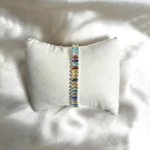 Multicolor CZ Tennis Chain Bracelet
